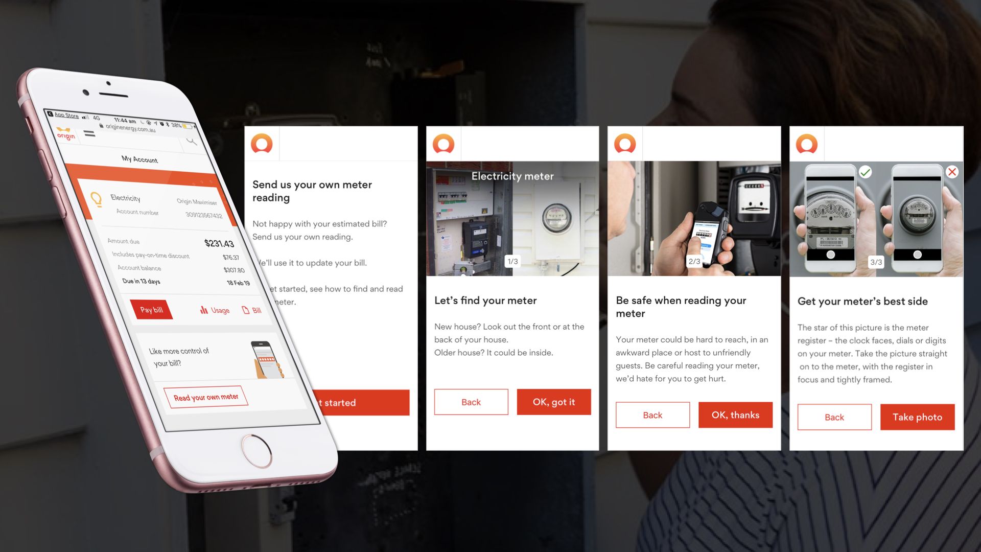 Some of the final product screens.